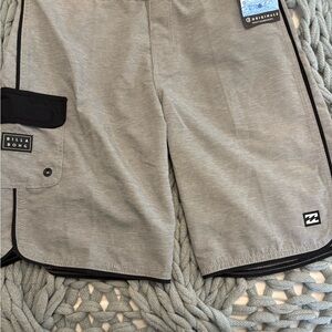 Billabong Black and Gray Board Shorts